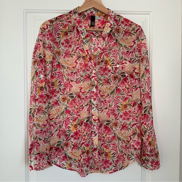 Kut from the Kloth Floral Print Shirt - Picture 1 of 7